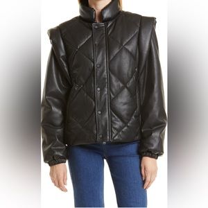 PISTOLA convertible faux leather jacket